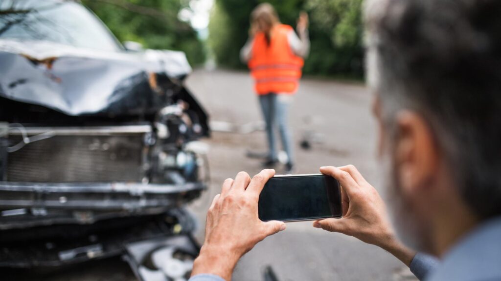 Gathering evidence from car accident