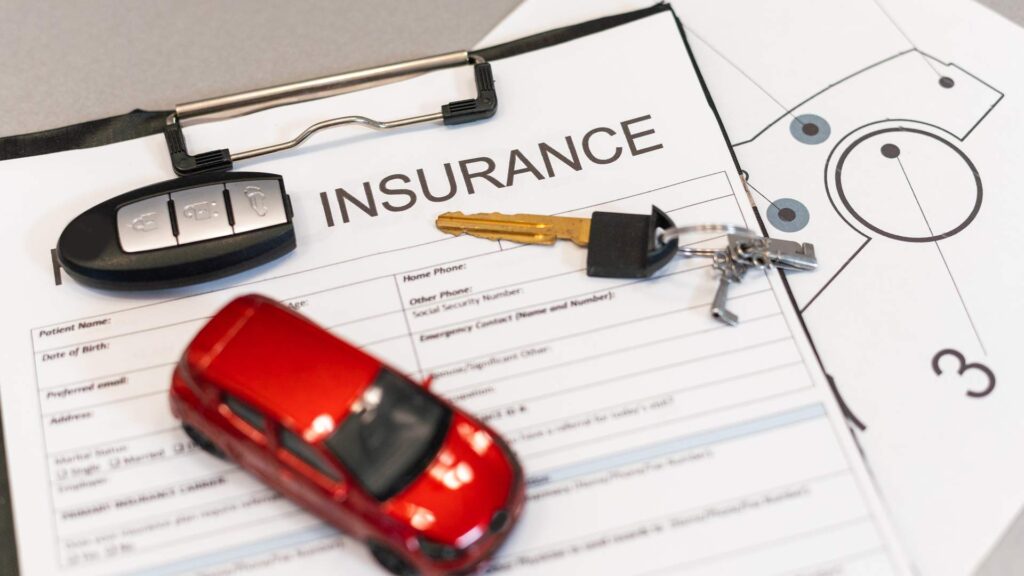 Application form for car insurance